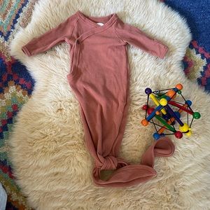 BRIXTON PHOENIX terra cotta Ribbed Knotted Gown